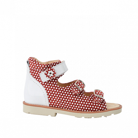 Сандали ортопедические Мега Ортопедик для девочек 052 63 03-30 красные. Изображение 2 из 4